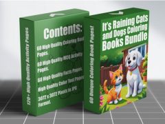 PLR It's Raining Cats and Dogs Coloring Books Bundle Review