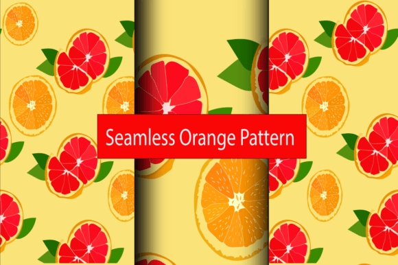 Orange Pattern Vector Art